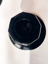 Load image into Gallery viewer, Pair of Black Glass Candle Holders
