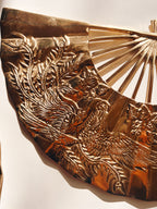 Pair of Wall Hanging Brass Fans