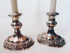 Ornate Silver Candle Holders