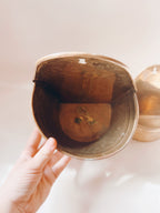 Pair of Wall Hanging Brass Planters