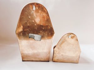 Pair of Wall Hanging Brass Planters