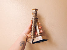 Load image into Gallery viewer, Pair of Intricate Brass Candle Holders

