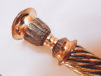 Pair of Intricate Brass Candle Holders