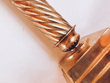 Load image into Gallery viewer, Pair of Intricate Brass Candle Holders
