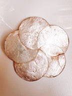 Set of 4 Capiz Coasters