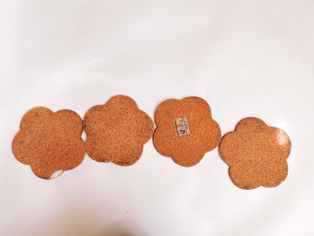 Set of 4 Capiz Coasters