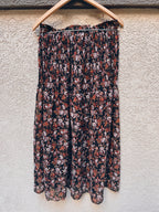Sheer Floral Maxi Skirt - Size M