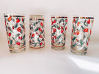 Set of 4 Strawberry Glasses