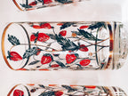 Set of 4 Strawberry Glasses