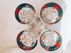 Set of 4 Strawberry Glasses