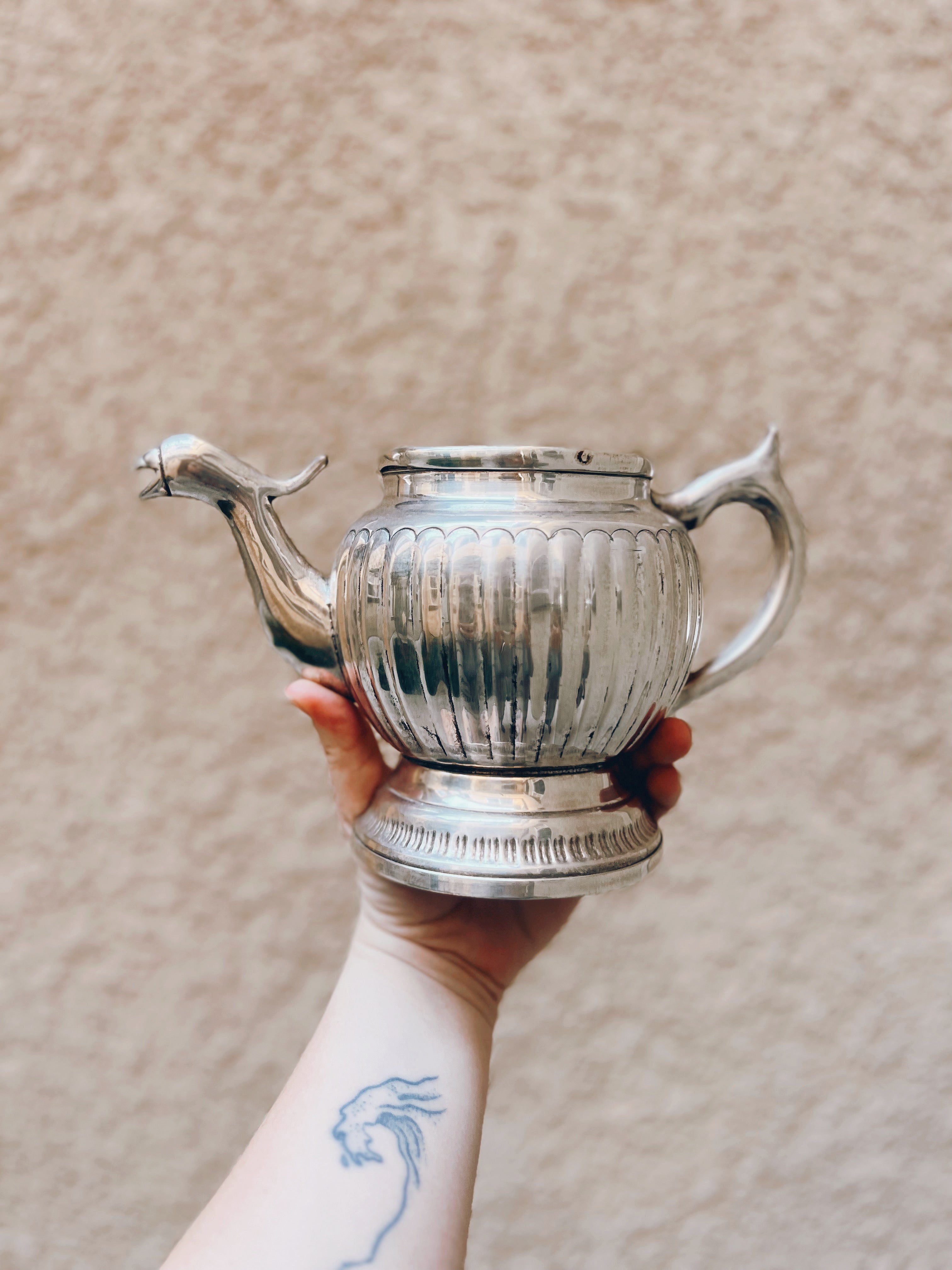 Silver Teapot Wall Hanging