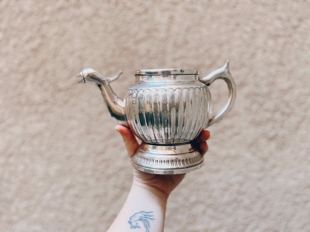 Silver Teapot Wall Hanging
