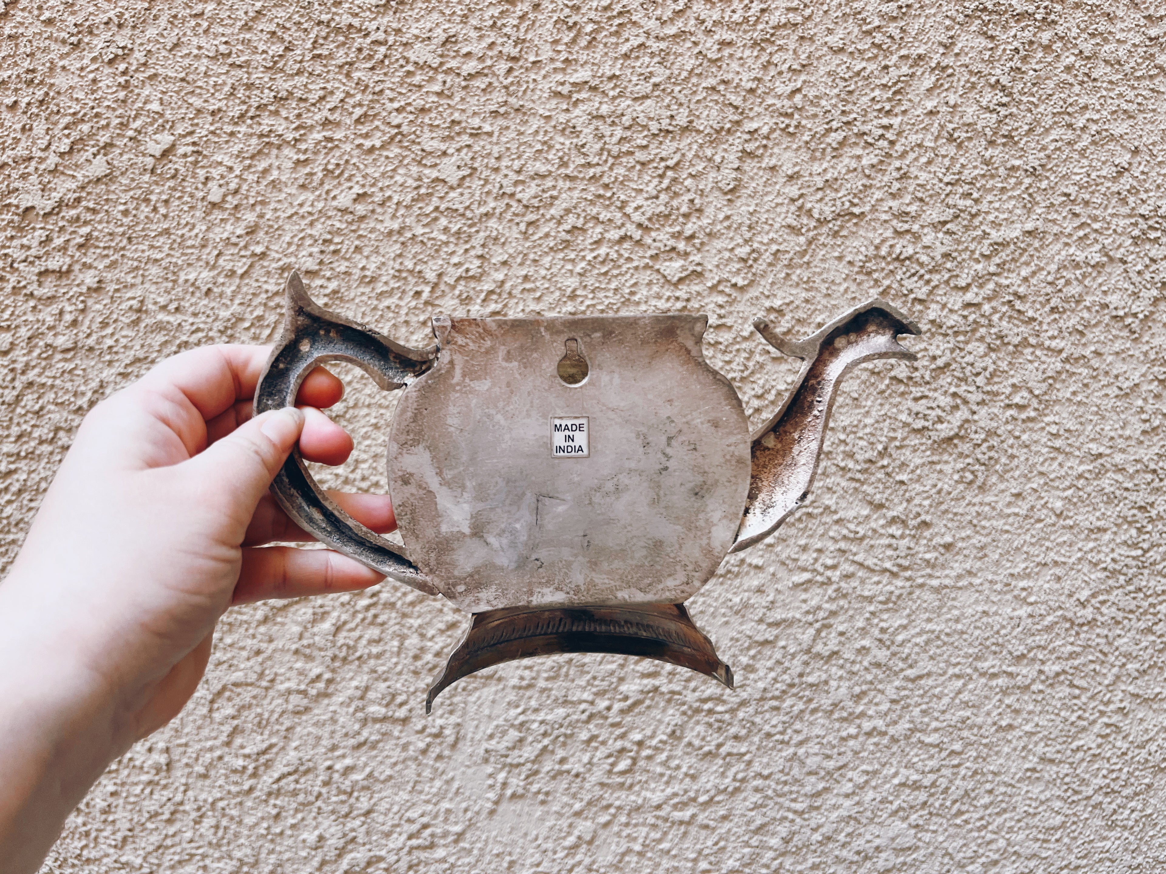 Silver Teapot Wall Hanging