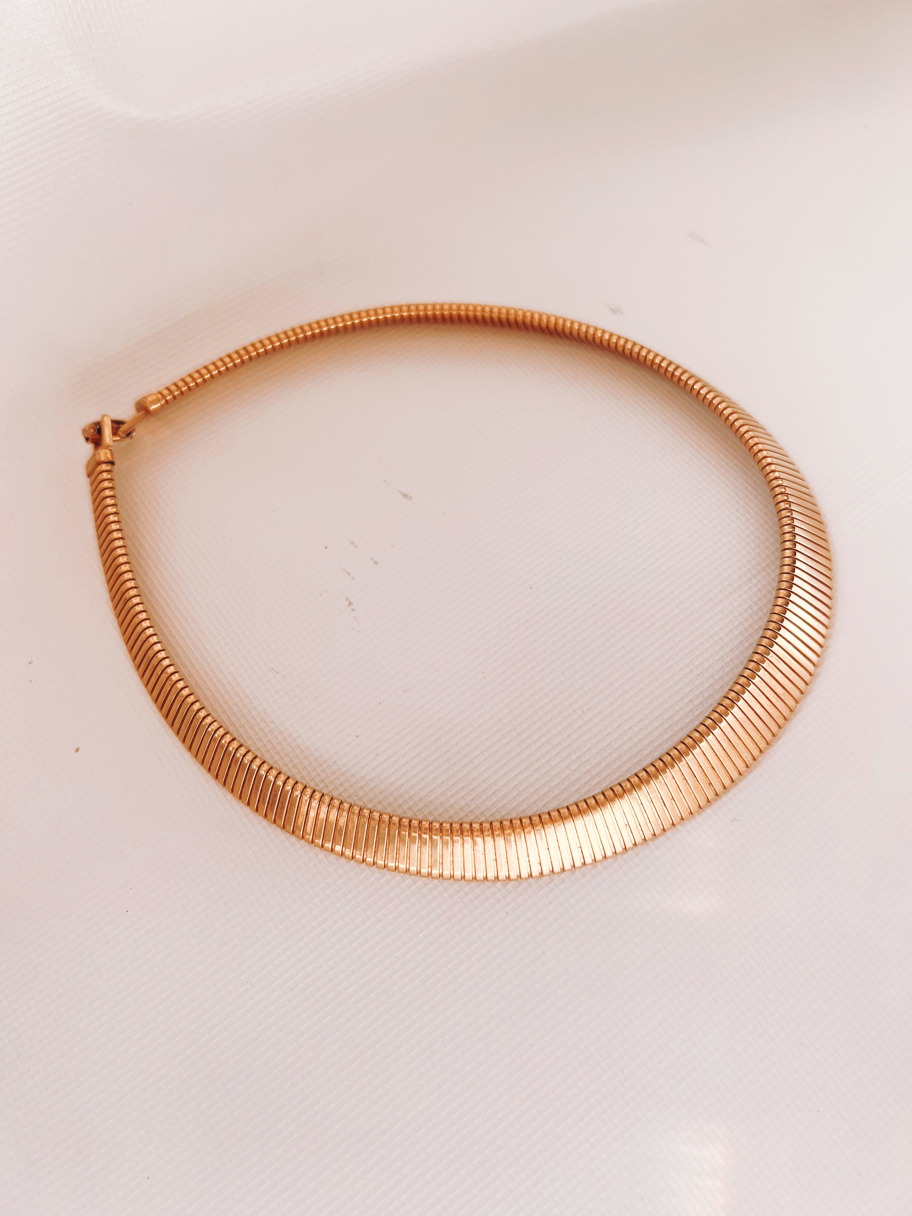 Vintage Gold Collar Necklace
