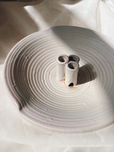 Ivory Ikebana Flower Vase