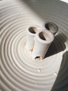 Ivory Ikebana Flower Vase