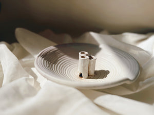 Ivory Ikebana Flower Vase