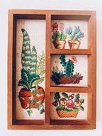 Little Houseplant Crewel Wall Hanging