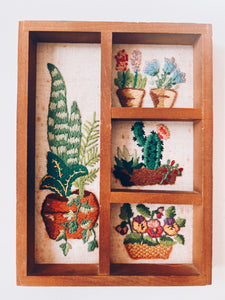 Little Houseplant Crewel Wall Hanging
