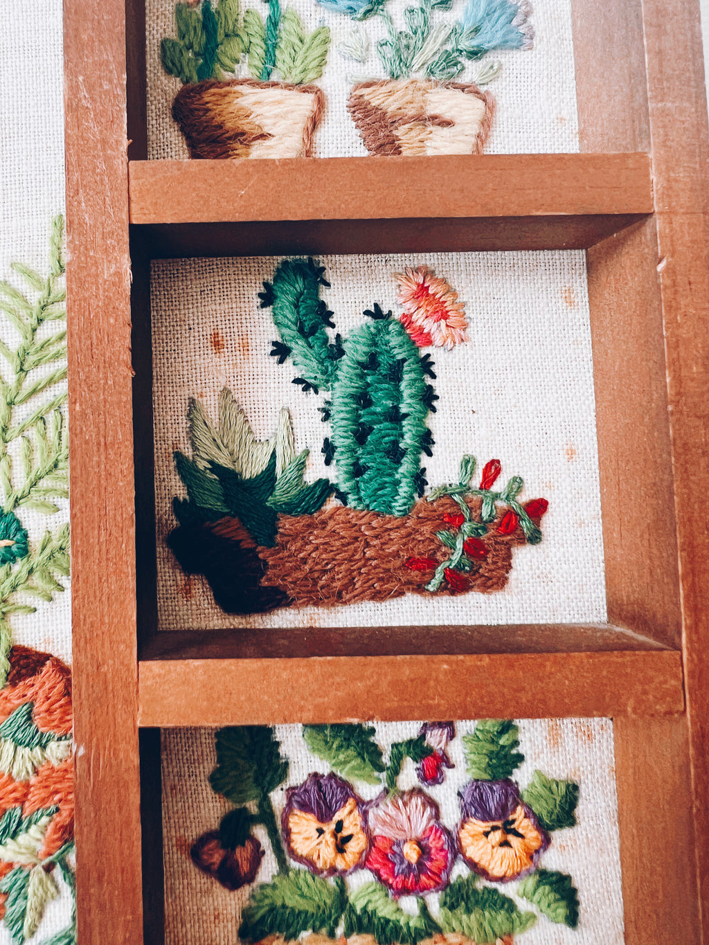 Little Houseplant Crewel Wall Hanging
