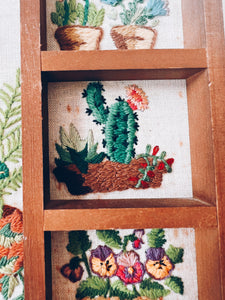 Little Houseplant Crewel Wall Hanging