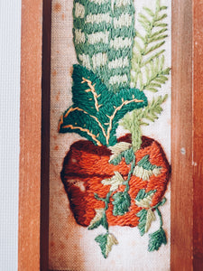 Little Houseplant Crewel Wall Hanging