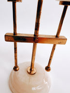 Little Onyx and Brass Candelabra