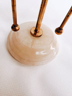 Little Onyx and Brass Candelabra