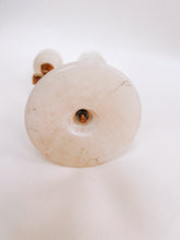 Load image into Gallery viewer, Little Onyx and Brass Candelabra
