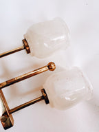 Little Onyx and Brass Candelabra