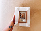 Ivory Striped 3.5x5 Photo Frame