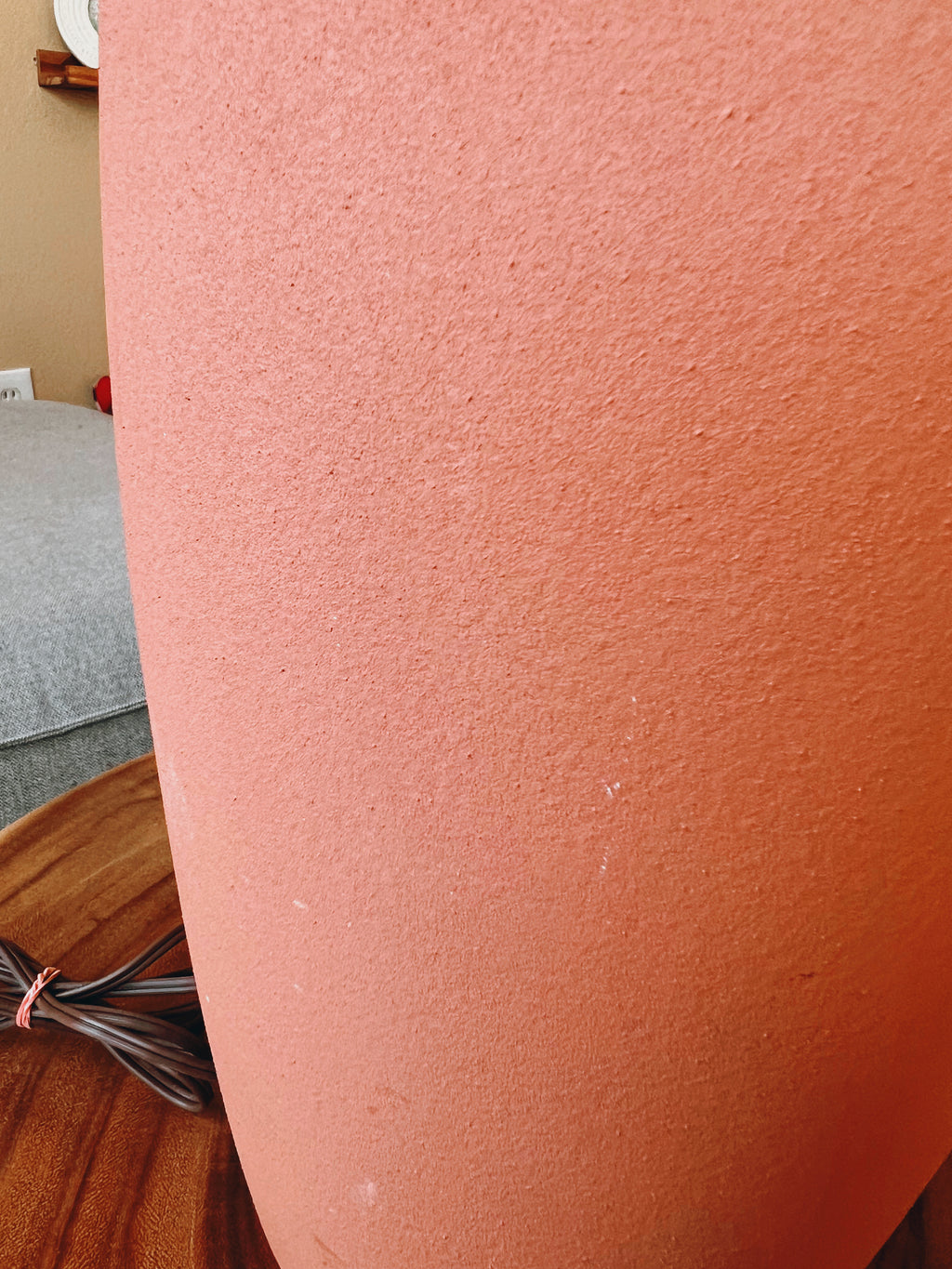 Danish Modern Terracotta Colored Lamp