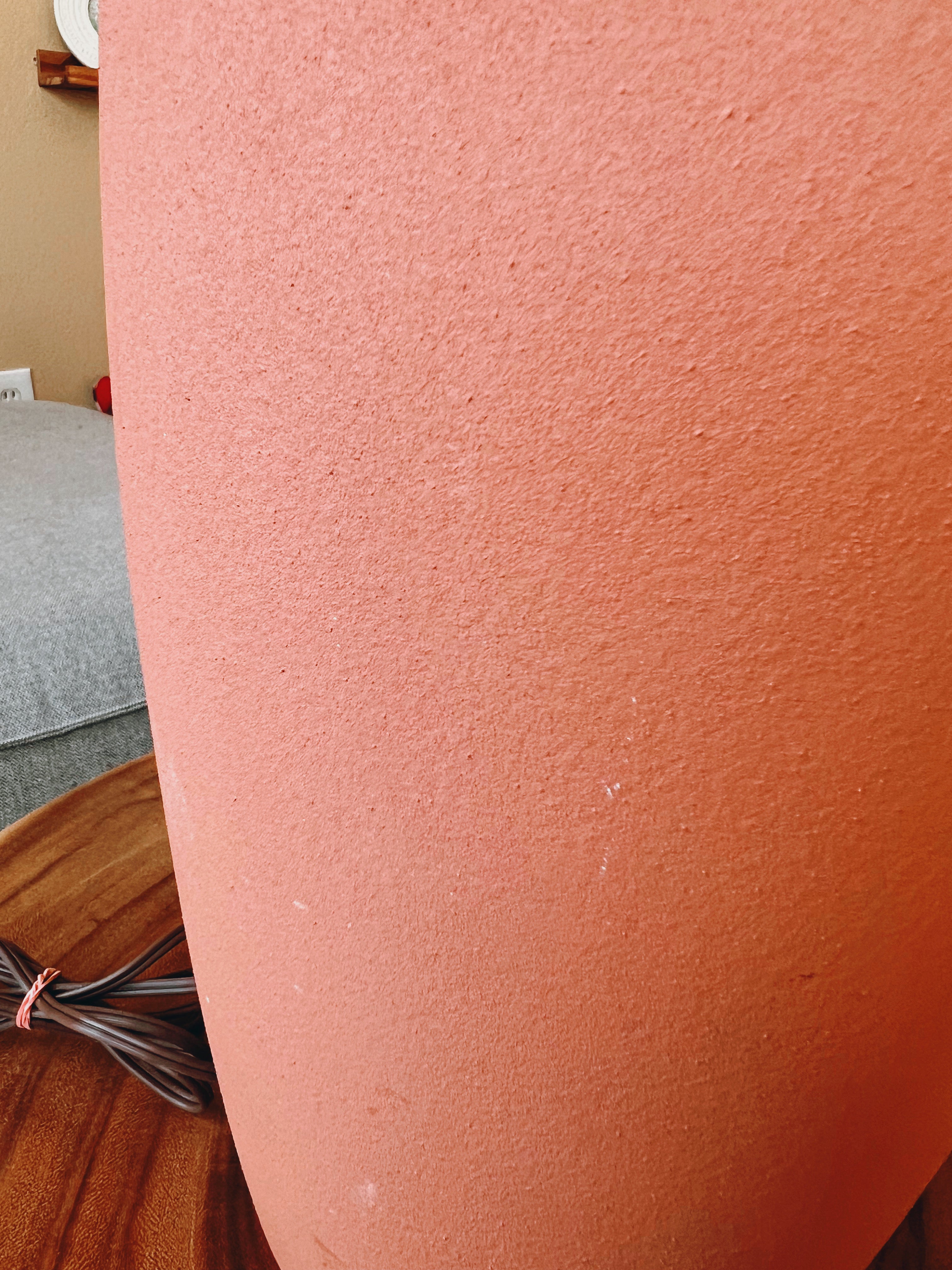 Danish Modern Terracotta Colored Lamp