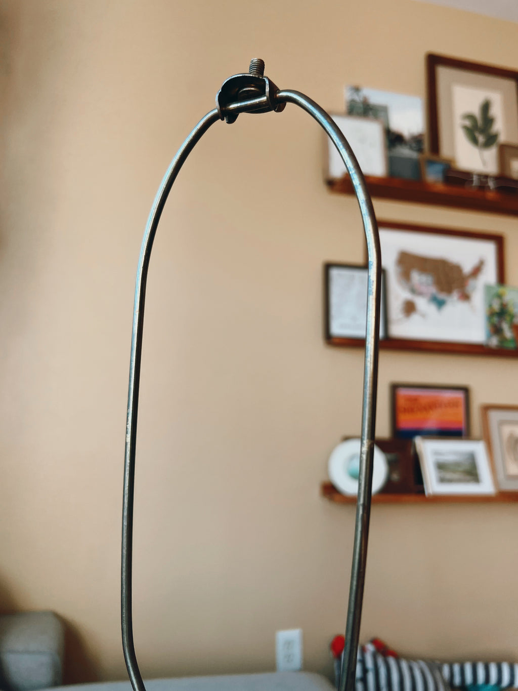 Danish Modern Terracotta Colored Lamp