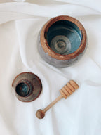 Stoneware Honey Pot