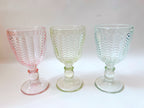 Trio of Pastel Goblets