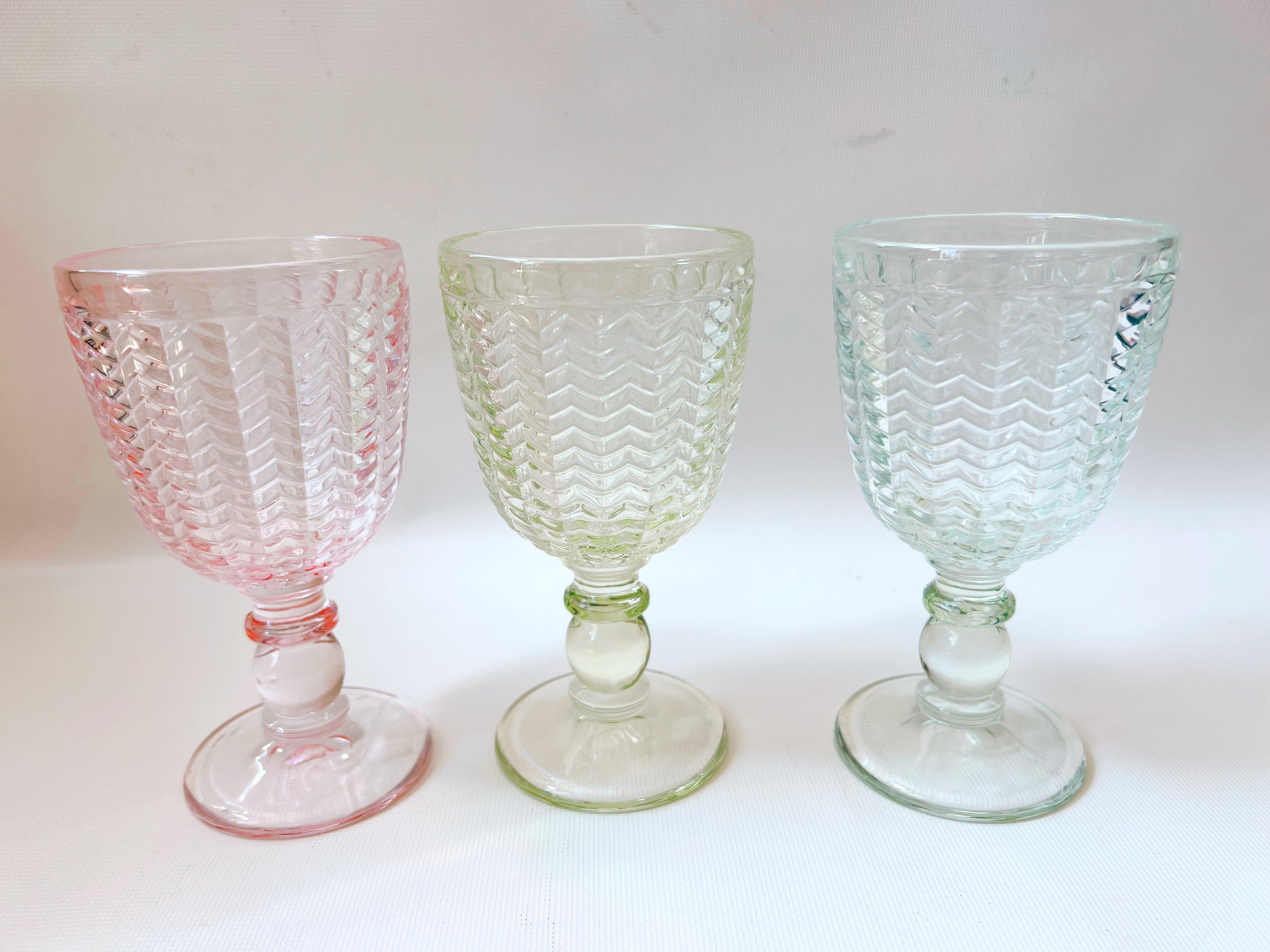 Trio of Pastel Goblets