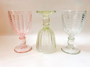 Trio of Pastel Goblets