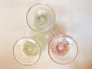 Trio of Pastel Goblets
