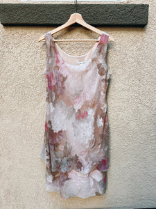 Purple Floral Dress with Matching Cover Up - Size 16