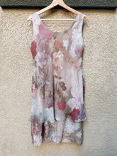 Load image into Gallery viewer, Purple Floral Dress with Matching Cover Up - Size 16
