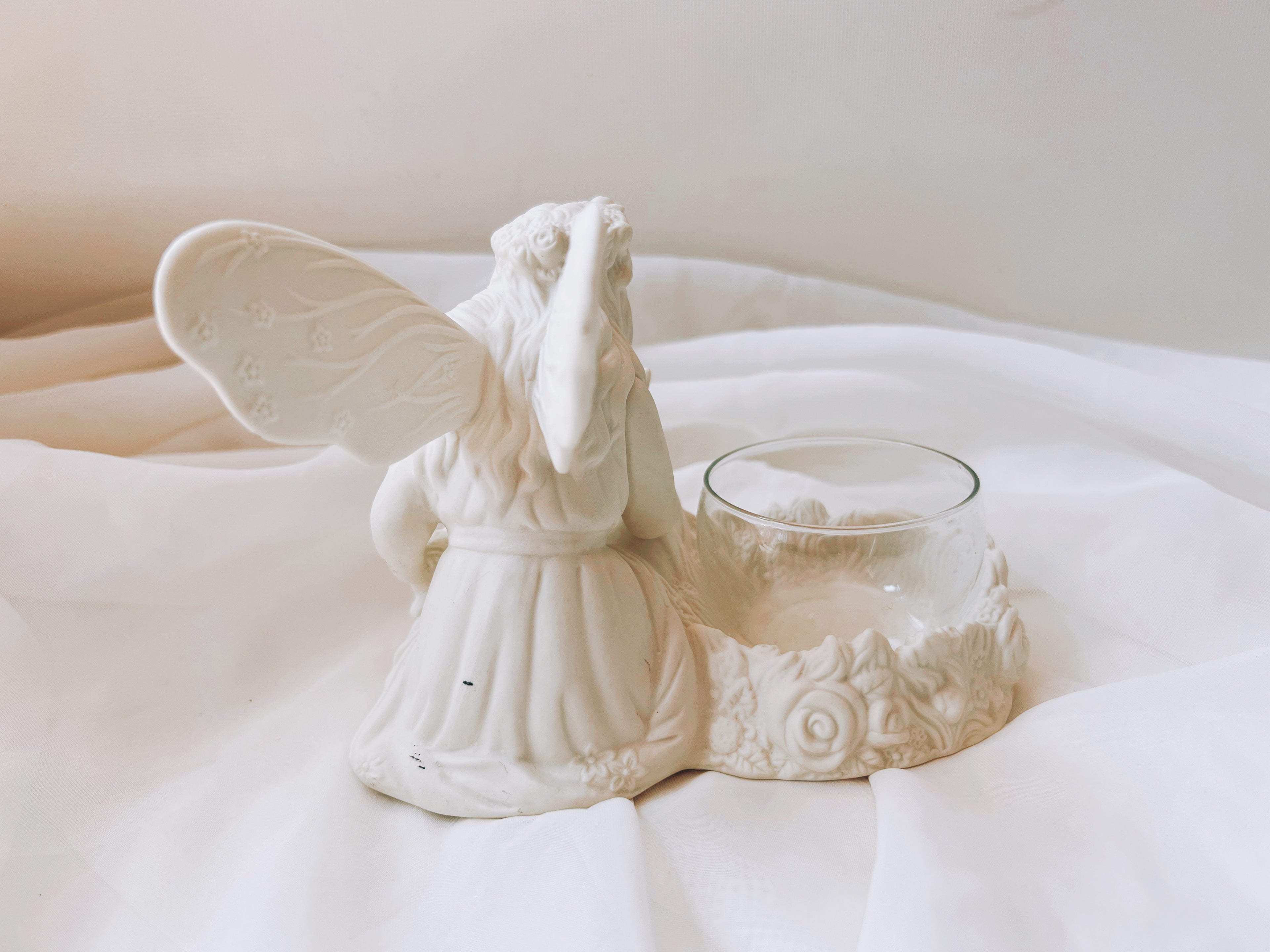 Porcelain Fairy Tea Candle Holder