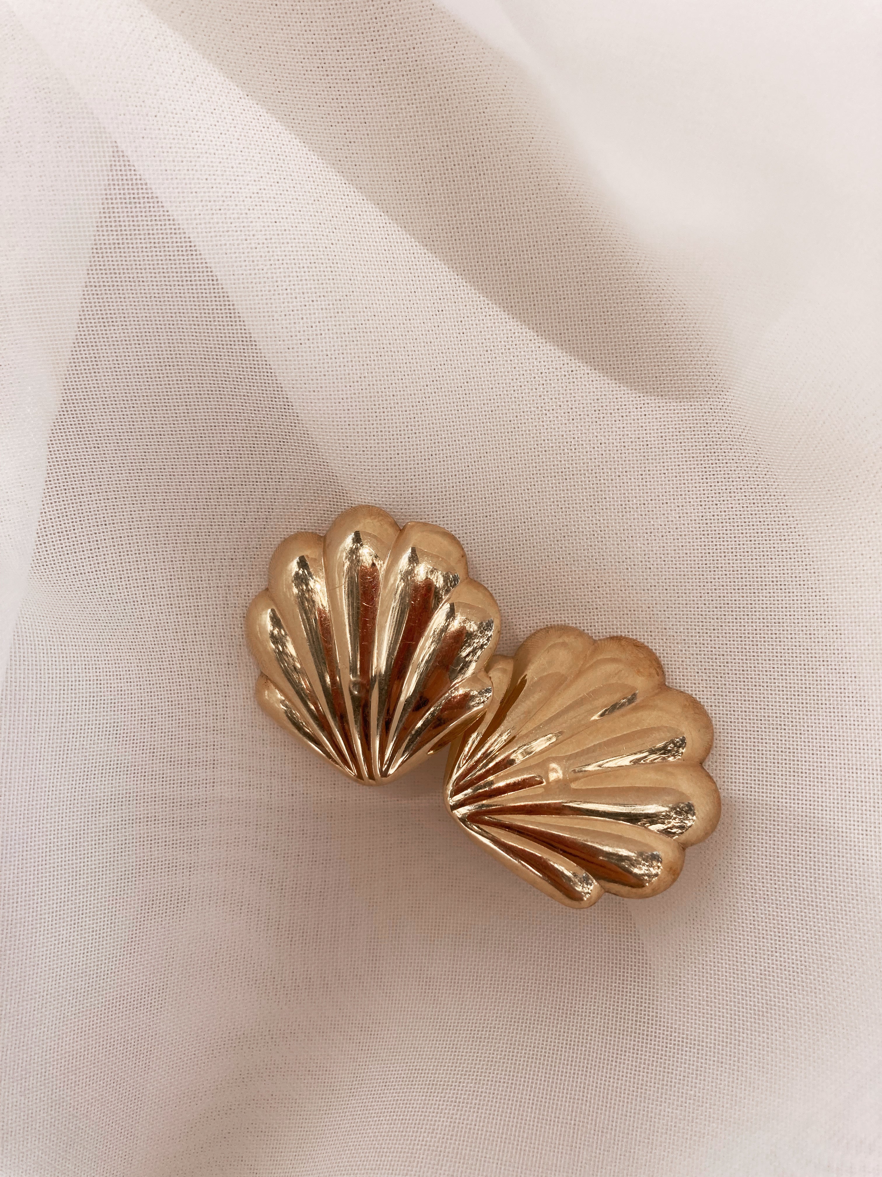 Gold  Shell Earrings