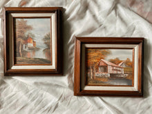 Load image into Gallery viewer, Pair of Framed Fall Paintings
