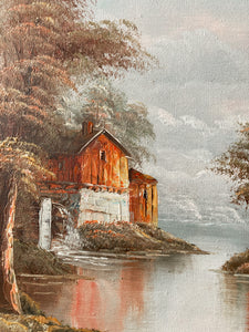 Pair of Framed Fall Paintings