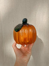 Load image into Gallery viewer, Orange Glass Pumpkin
