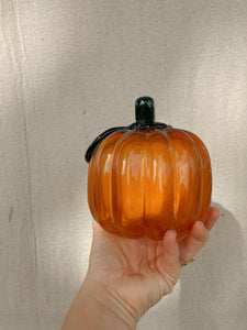 Orange Glass Pumpkin