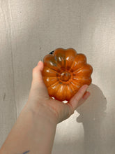 Load image into Gallery viewer, Orange Glass Pumpkin
