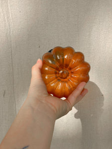 Orange Glass Pumpkin