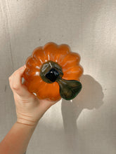 Load image into Gallery viewer, Orange Glass Pumpkin

